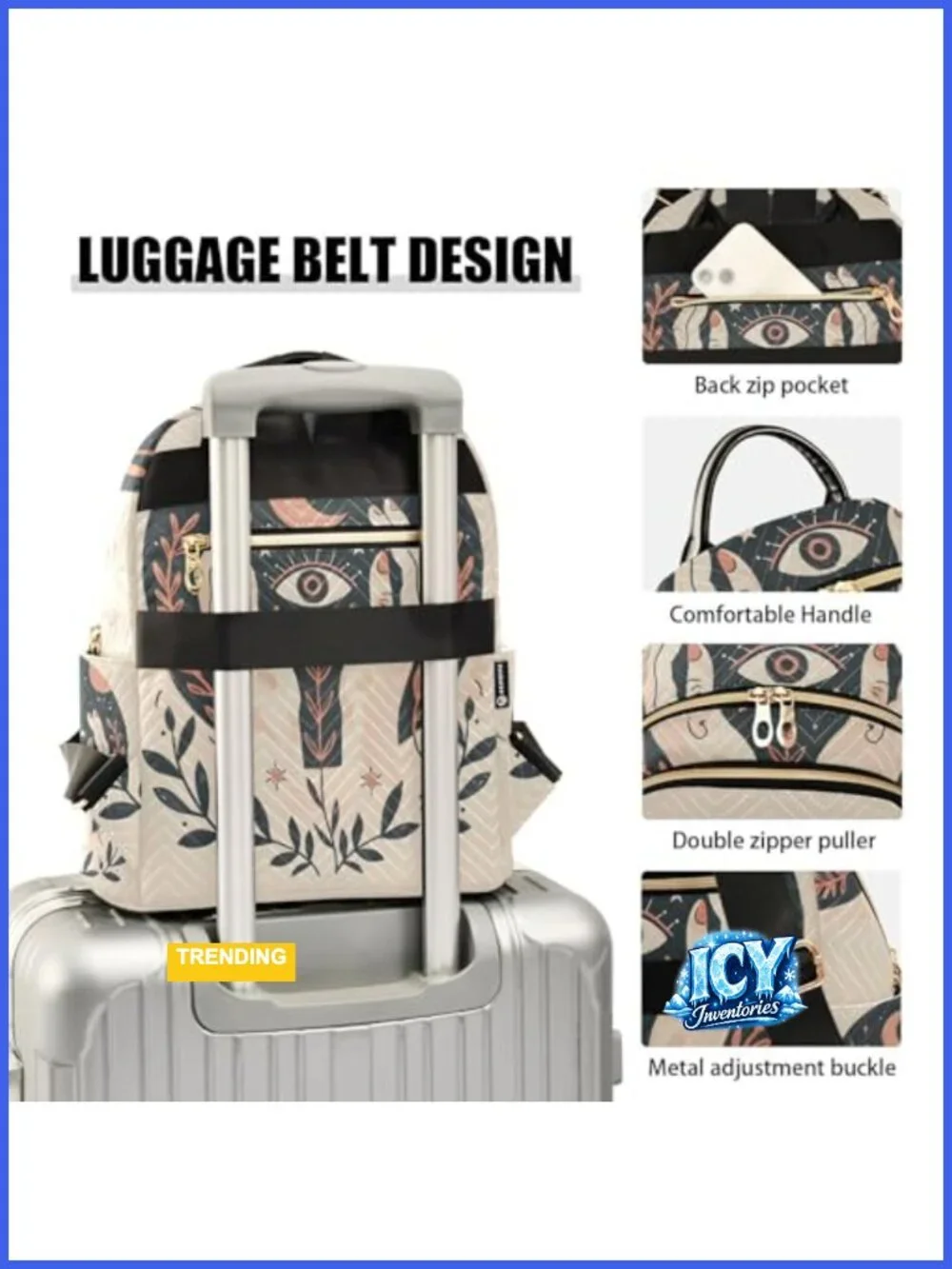 Quilted Mini Backpack Women Lightweight Travel Daypack Shoulder Bag